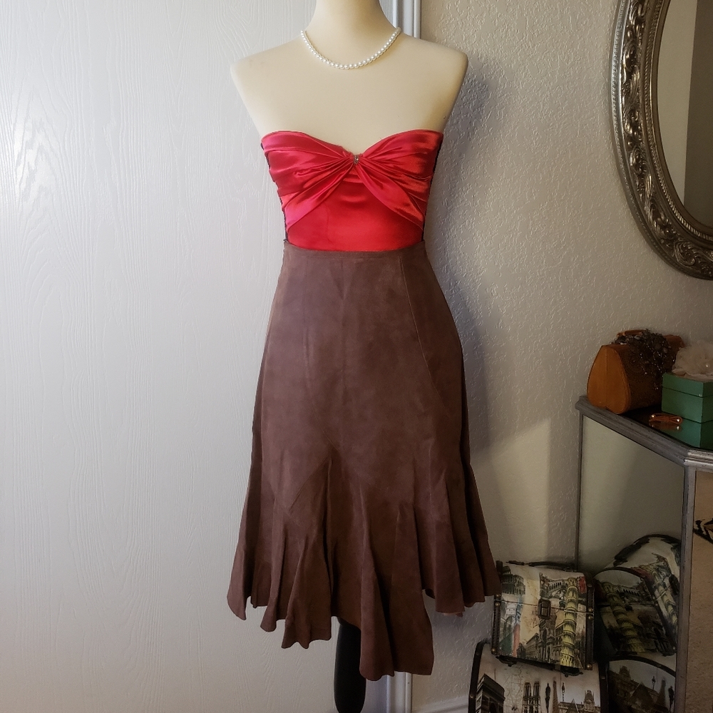 Leather skirt